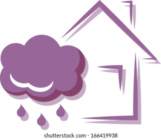 Eco house icon