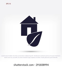 Eco House icon.