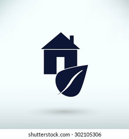 Eco House icon.