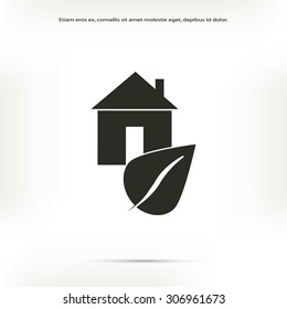 Eco House icon.