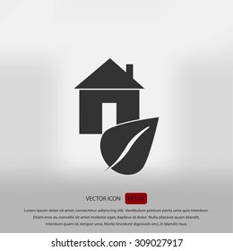 Eco House icon.