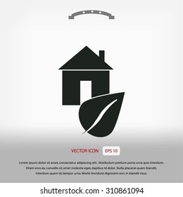 Eco House icon.