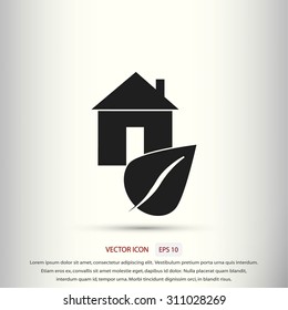 Eco House icon.