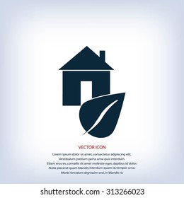 Eco House icon.