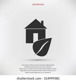 Eco House icon.