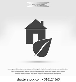 Eco House icon.