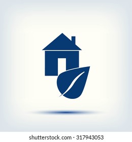 Eco House icon.