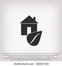 Eco House icon.
