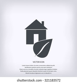 Eco House icon.