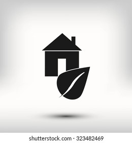 Eco House icon.