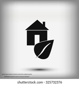 Eco House icon.