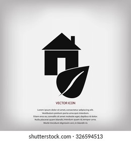 Eco House icon.