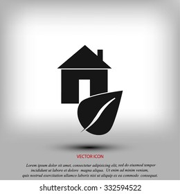 Eco House icon.