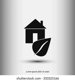 Eco House icon.
