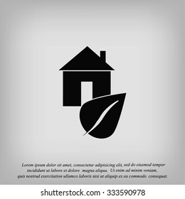 Eco House icon.