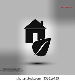 Eco House icon.