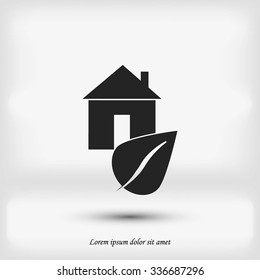 Eco House icon.