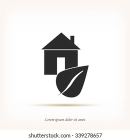 Eco House icon.