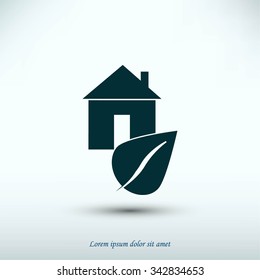 Eco House icon.