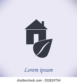 Eco House icon.