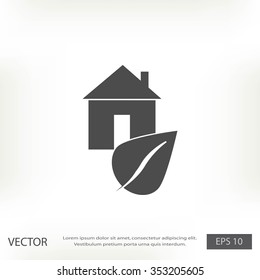 Eco House icon.
