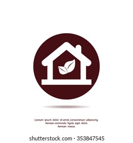 Eco House icon.