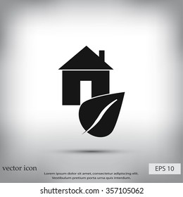 Eco House icon.