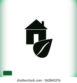 Eco House icon.
