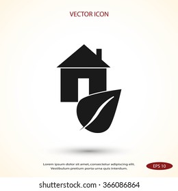 Eco House icon.