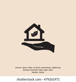Eco House icon.