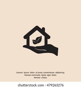 Eco House icon.