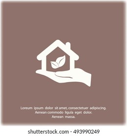 Eco House icon.