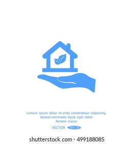 Eco House icon.
