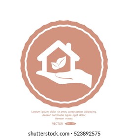 Eco House icon.