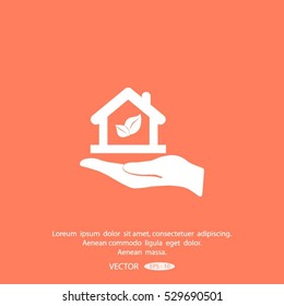 Eco House icon.