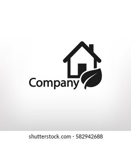 Eco house icon