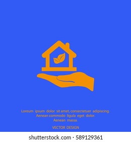 Eco House icon.
