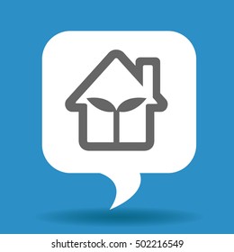 eco house icon concept