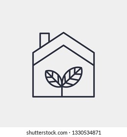 Eco house icon isolated on background. Recycle symbol modern, simple, vector, icon for website design, mobile app, ui. Vector Illustration