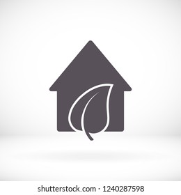 Eco House icon. Vector  Eps 10 