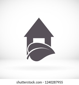 Eco House icon. Vector  Eps 10 