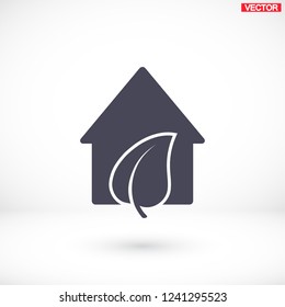 Eco House icon. Vector  Eps 10 
