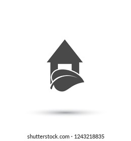 Eco House icon. Vector  Eps 10 