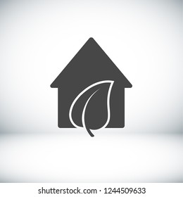 Eco House icon. Vector  Eps 10 