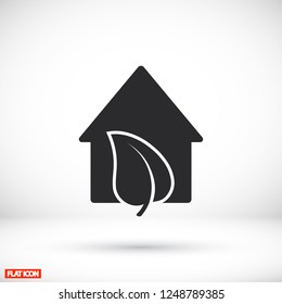 Eco House icon. Vector  Eps 10 