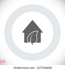 Eco House icon. Vector  Eps 10 
