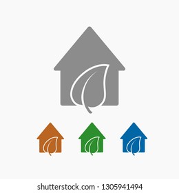 Eco House icon. Vector  Eps 10 