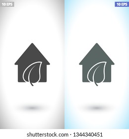 Eco House icon. Vector  Eps 10 