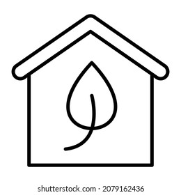 Imagen vectorial de icono de Eco House. También se puede usar para aplicaciones web, aplicaciones móviles y medios impresos.