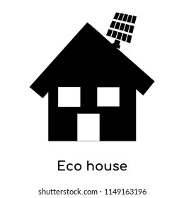 Eco house icon vector isolated on white background for your web and mobile app design, Eco house logo concept